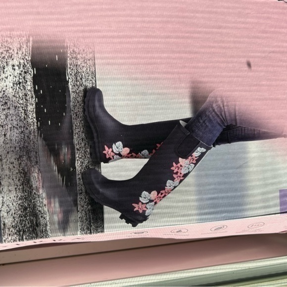 💋NEW Serra rain boots 👢 floral navy 9 - Picture 9 of 16